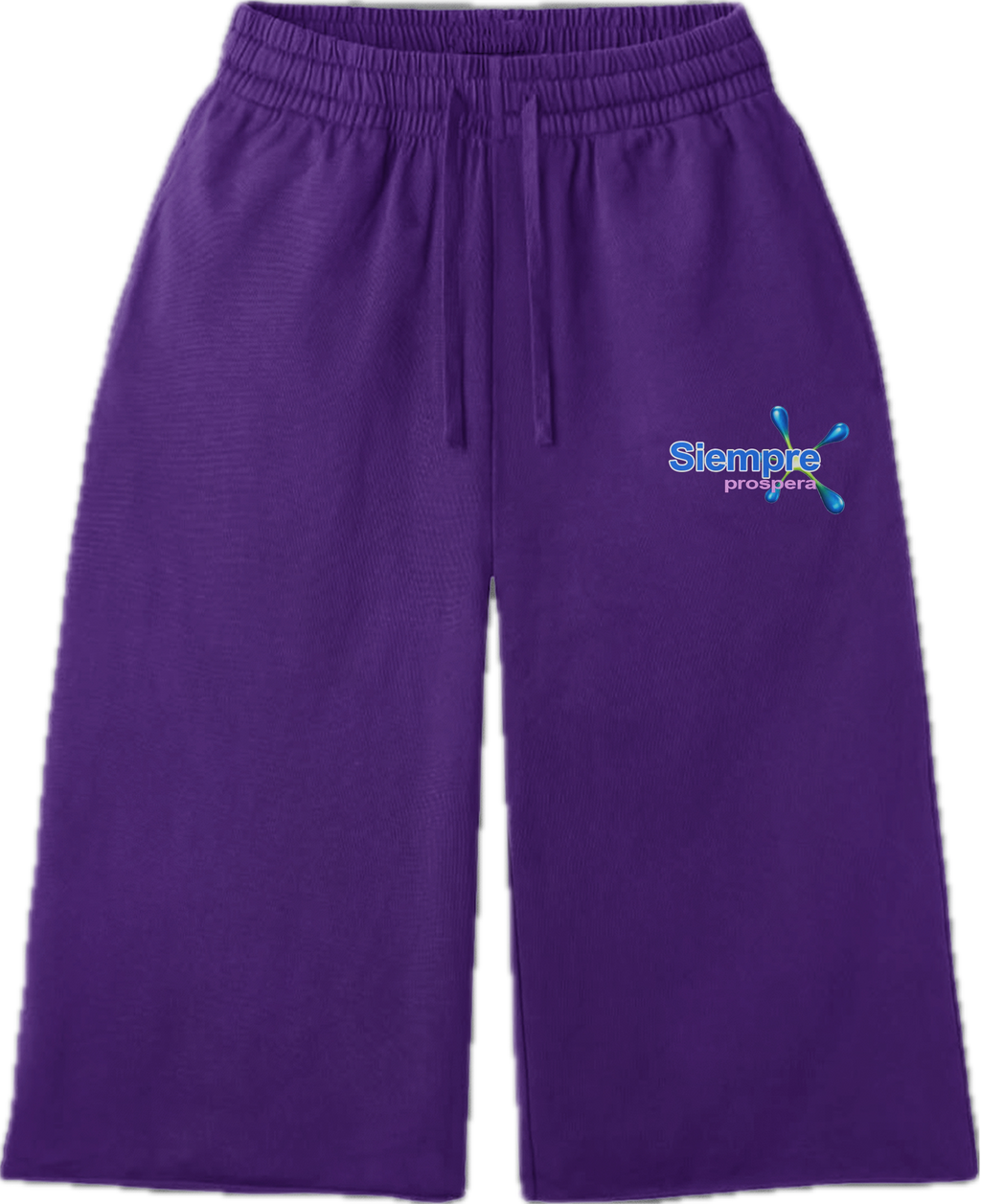purple long shorts