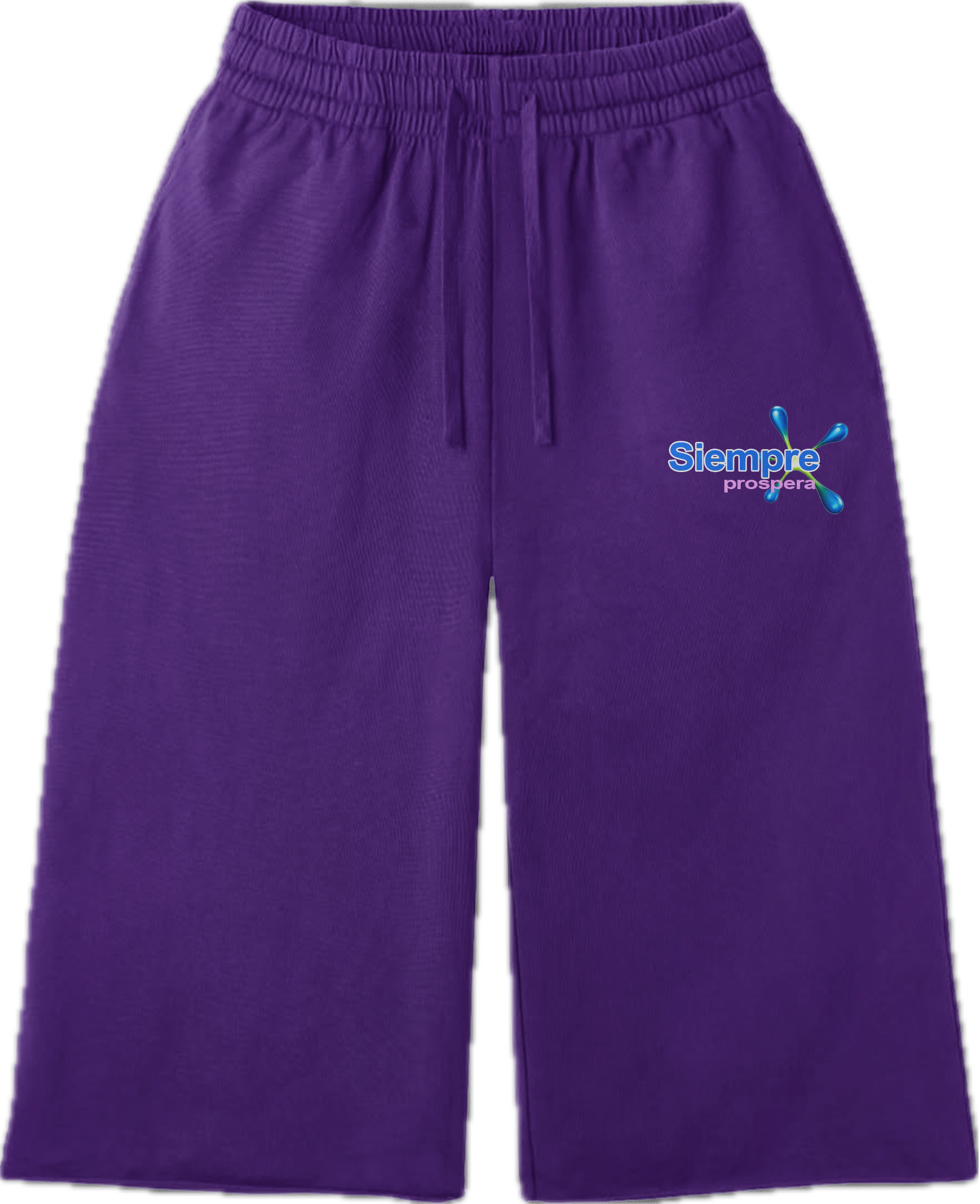 purple long shorts